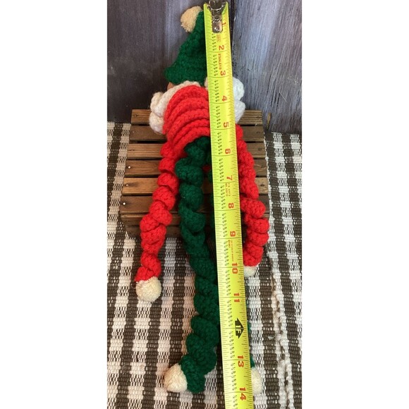 Holiday / Christmas Hand Made Crocheted Pixie ELF + Ornaments & Stockings - Picture 5 of 11